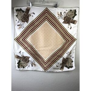 Daniel La Foret Silk Scarf Tasselli Golf‎ Square